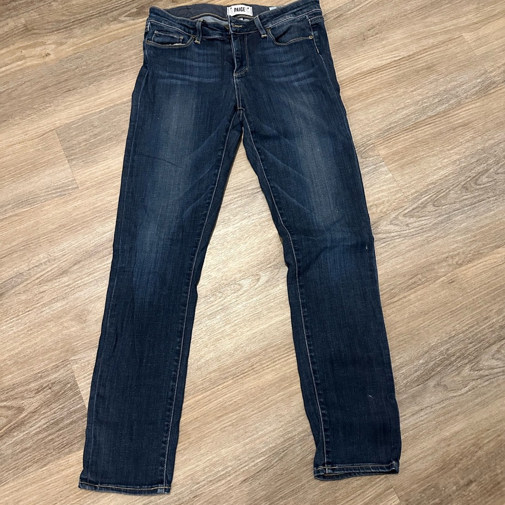 Paige straight leg ankle jeans